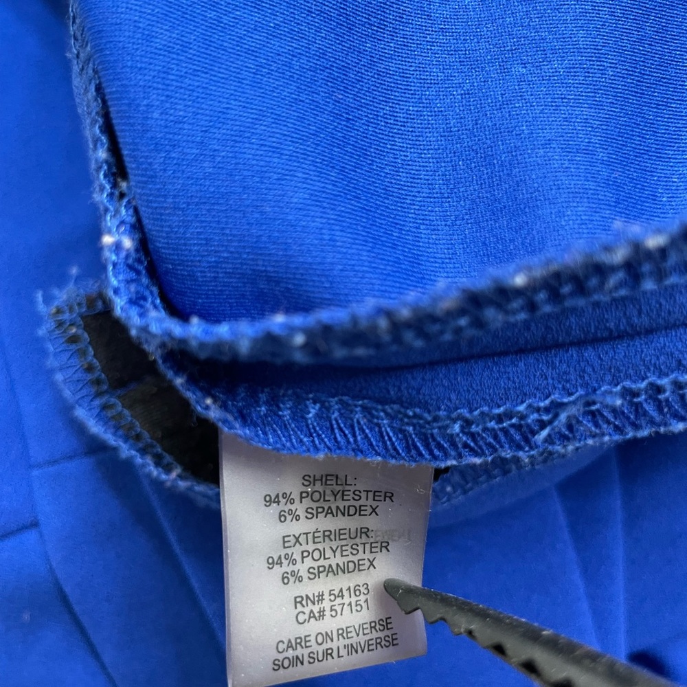 Ivanka Trump Royal Blue Ruffle Cold Shoulder Midi Dress • Size 8 cocktail - Picture 10 of 12